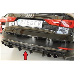 Añadido trasero Rieger Audi A3 S3 (8V) 05.13-08.16 (antes facelift) 3-puertas (cabrio 8V7), 5-puertas (sedan 8VS)