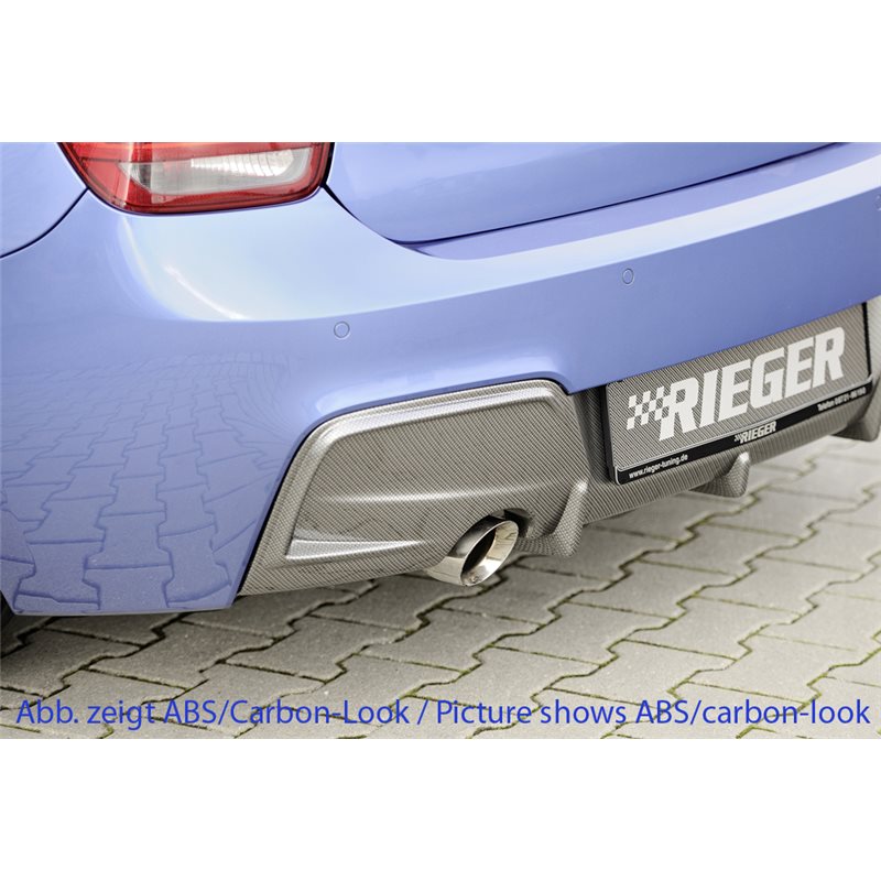 Añadido trasero Rieger BMW 1-series F20 (1K4) 09.11-03.2015 (antes facelift) sedan / 4-puertas 1-series F21 (1K2) 09.12-03.2015 