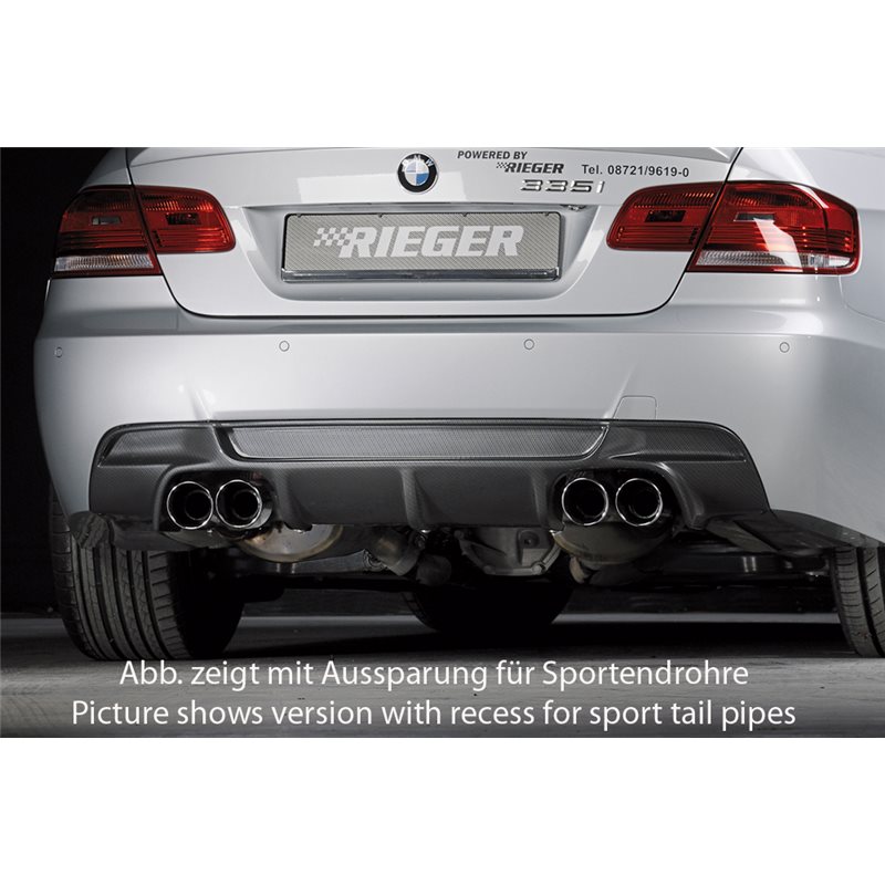 Añadido trasero Rieger BMW 3-series E92 09.06-02.10 (antes facelift), 03.10- (ex facelift) LCI coupe 3-series E93 03.07-02.10 (a