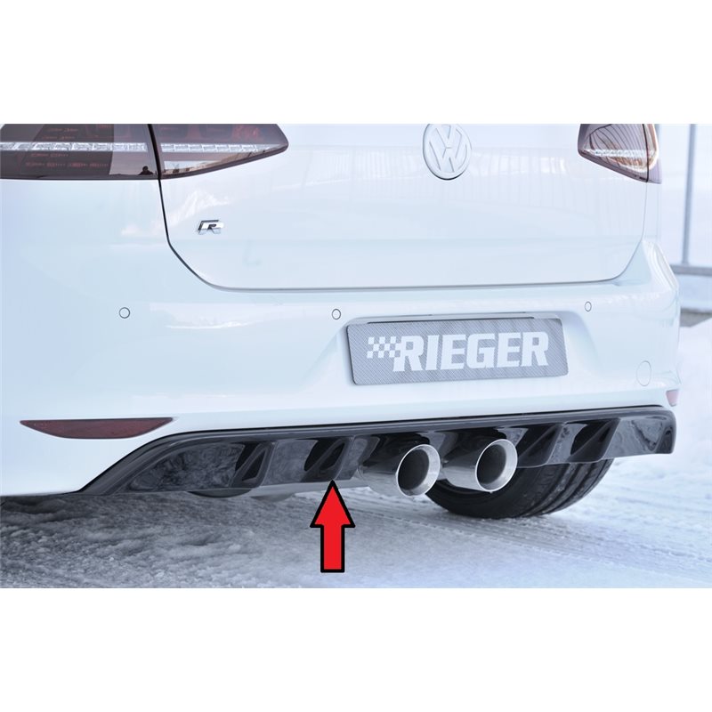 Añadido trasero Rieger VW Golf 7 R 12.13-12.16 (antes facelift) 3-puertas, 5-puertas