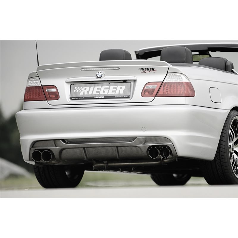Añadido trasero Rieger BMW 3-series E46 02.98-12.01 (antes facelift) cabrio, coupe, sedan