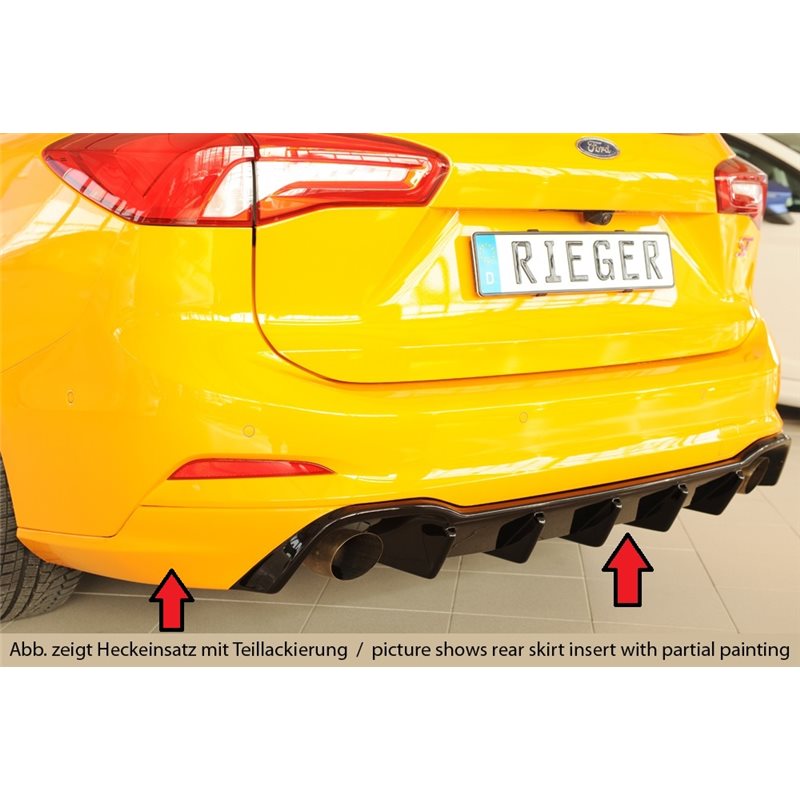Añadido trasero Rieger Ford Focus 4 ST (DEH) 06.19-03.22 (antes facelift), 04.22- (ex facelift) 5-puertas (station wagon)