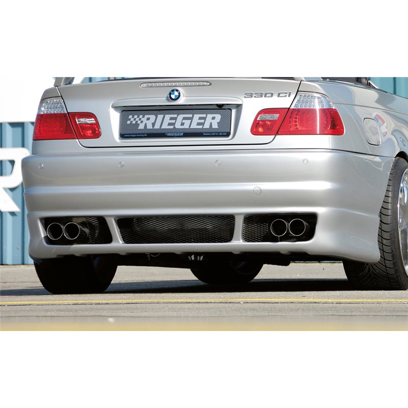 Añadido trasero Rieger BMW 3-series E46 02.98-12.01 (antes facelift) cabrio, coupe, sedan