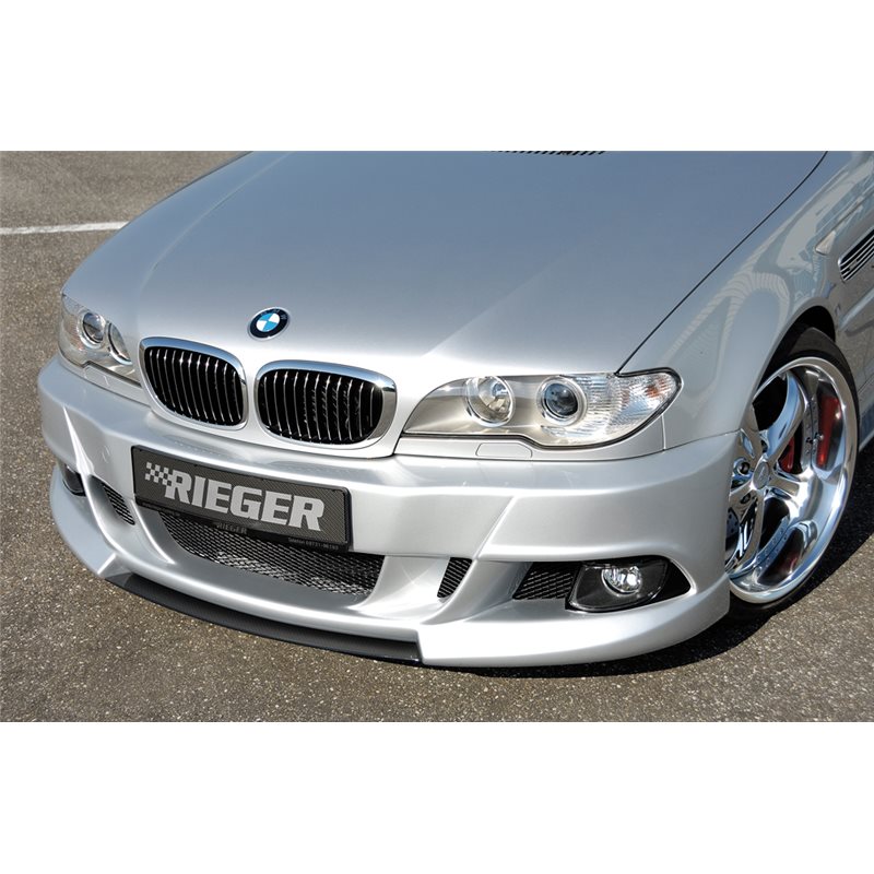Paragolpes Rieger BMW 3-series E46 02.98-12.01 (antes facelift), 02.02- (ex facelift) cabrio, coupe