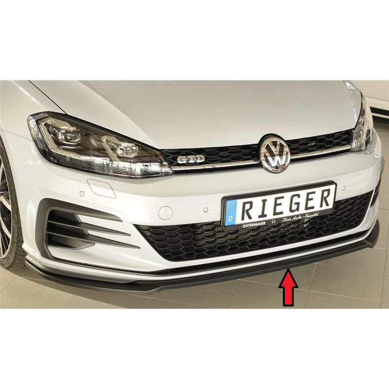 Añadido delantero Rieger VW Golf 7 GTI 02.17- (ex facelift) 3-puertas, 5-puertas Golf 7 GTD 02.17- (ex facelift) 3-puertas, 5-pu