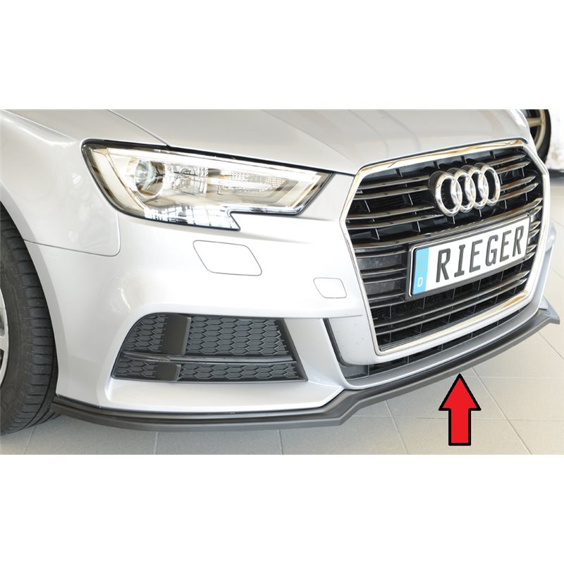 Añadido Rieger Audi A3 (8V) 09.16- (ex facelift) 3-puertas (hatchback 8V1), 5-puertas (sportback 8VA) A3 S3 (8V) 09.16- (ex face
