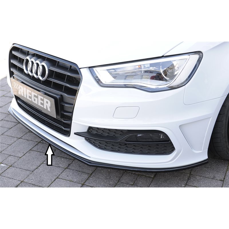 Añadido delantero Rieger Audi A3 (8V) 07.12-08.16 (antes facelift) 3-puertas (hatchback 8V1), 5-puertas (sportback 8VA) A3 S3 (8