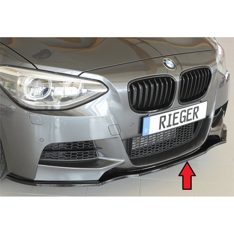 Añadido delantero Rieger BMW 1-series F20 (1K4) 09.11-03.2015 (antes facelift) sedan / 4-puertas 1-series F21 (1K2) 09.12-03.201