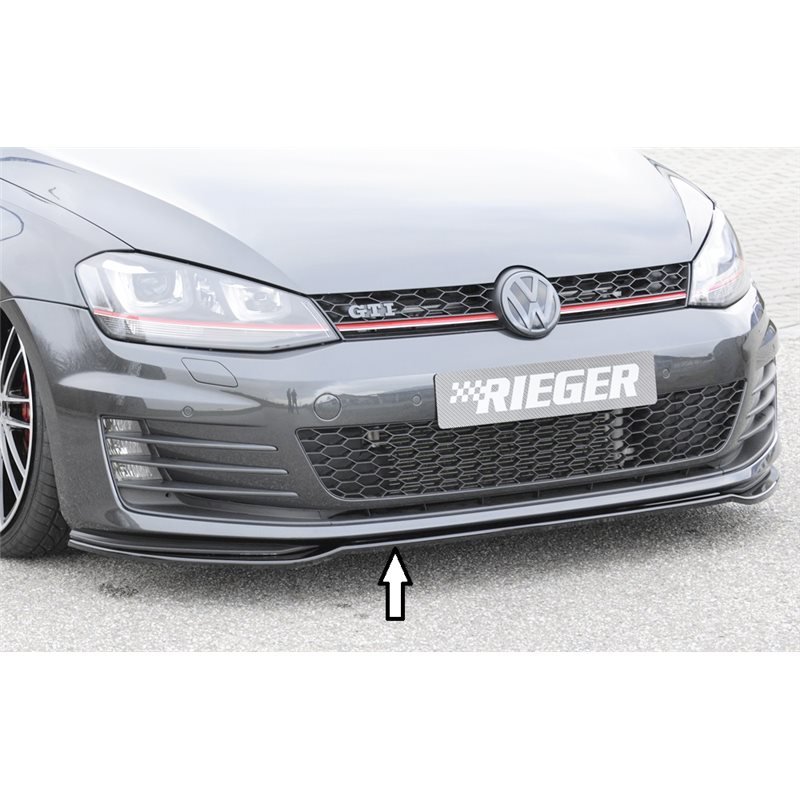 Añadido delantero Rieger VW Golf 7 GTI 04.13-12.16 (antes facelift) 3-puertas, 5-puertas Golf 7 GTD 06.13-12.16 (antes facelift)