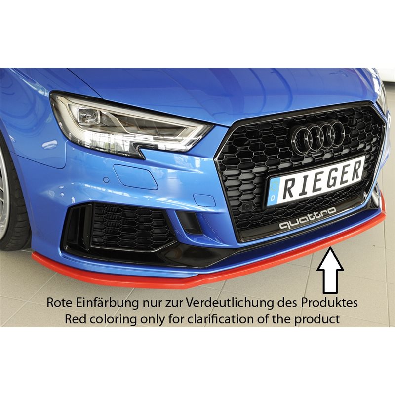Añadido Rieger Audi RS3 (8V) 02.17- (ex facelift) 5-puertas (sportback 8VA / 8VF) , 5-puertas (sedan 8VS / 8VM)