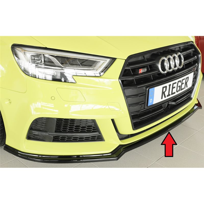 Añadido Rieger Audi A3 (8V) 09.16- (ex facelift) 3-puertas (hatchback 8V1), 5-puertas (sportback 8VA) A3 S3 (8V) 09.16- (ex face