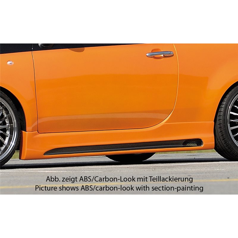 Faldon lateral Rieger Fiat 500 (312) 10.07- 2-puertas