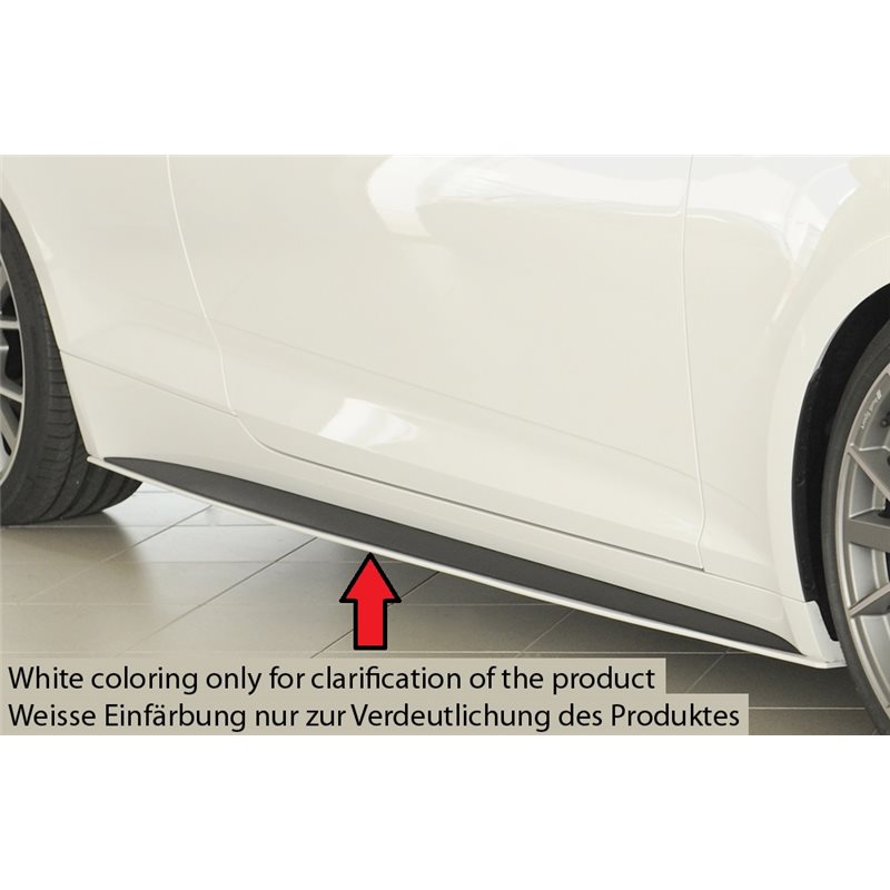 Faldon lateral Rieger Audi A5 (B9/F5) 07.16-12.19 (antes facelift) coupe, cabrio A5 S5 (B9/F5) 11.16-12.19 (antes facelift) coup
