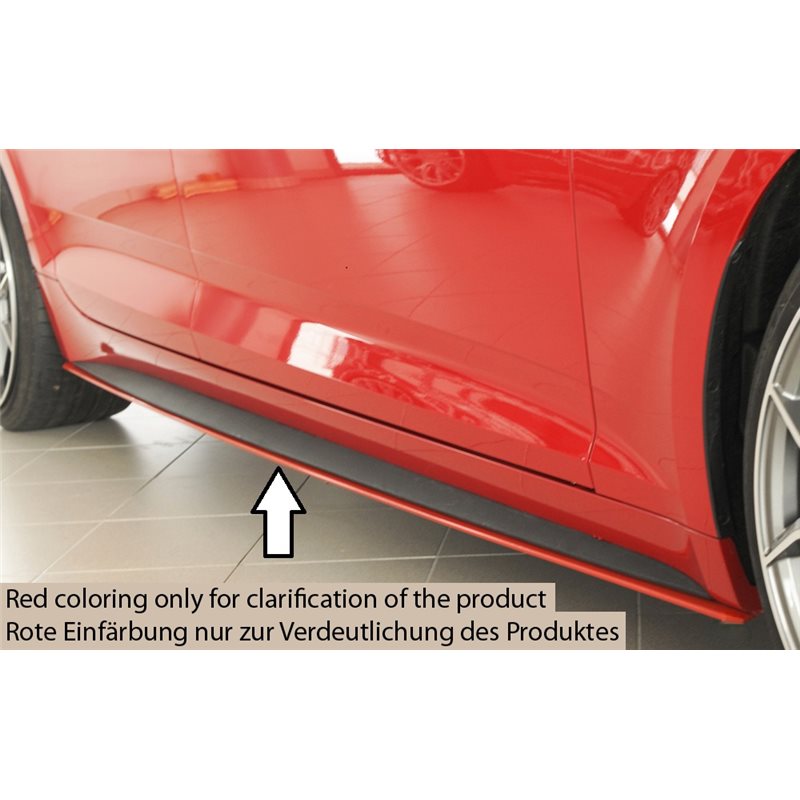 Faldon lateral Rieger Audi A5 (B9/F5) 07.16-12.19 (antes facelift) sportback A5 S5 (B9/F5) 11.16-12.19 (antes facelift) sportbac
