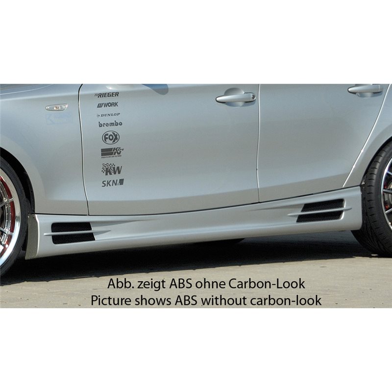 Faldon lateral Rieger BMW 1-series E87 (187 / 1K2/1K4) 09.04-03.07 (antes facelift), 04.07-08.11 (ex facelift) sedan, 4-puertas,