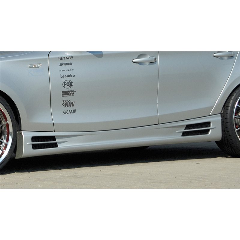 Faldon lateral Rieger BMW 1-series E87 (187 / 1K2/1K4) 09.04-03.07 (antes facelift), 04.07-08.11 (ex facelift) sedan, 4-puertas,
