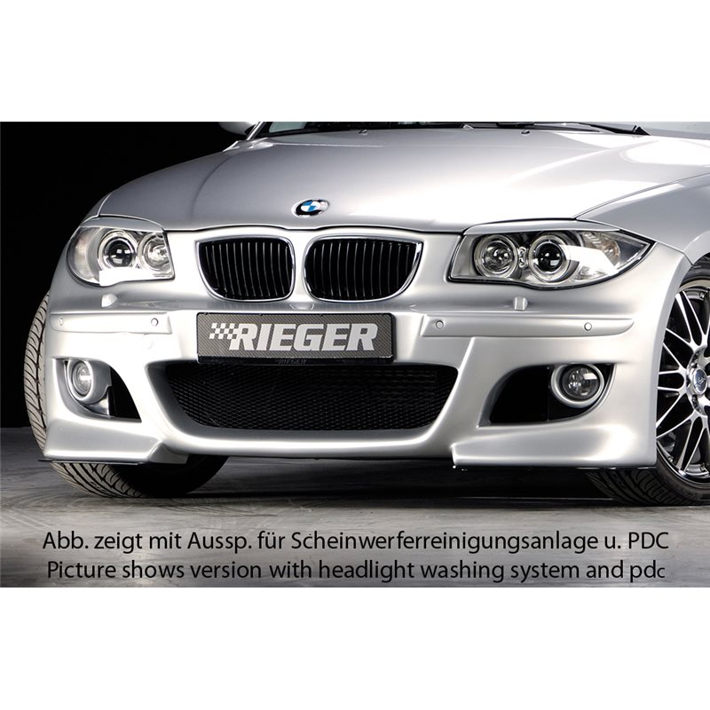 Paragolpes Rieger BMW 1-series E87 (187 / 1K2/1K4) 09.04-03.07 (antes facelift) 4-puertas