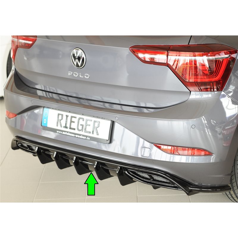 Añadido trasero Rieger VW Polo (AW) R-Line 06.17-05.21 (antes facelift) 5-puertas