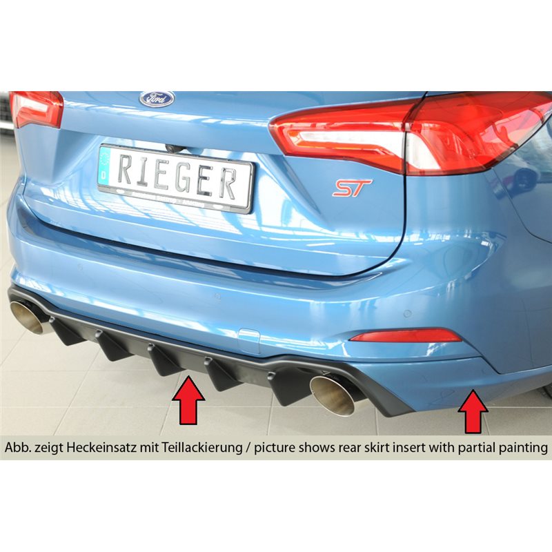 Añadido trasero Rieger Ford Focus 4 (DEH) 09.18-03.22 (antes facelift), 04.22- (ex facelift) 5-puertas (station wagon) Focus 4 S