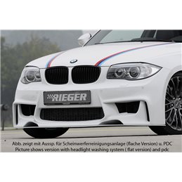 Paragolpes Rieger BMW 1-series E82, E88 (182 / 1C) 10.07- coupe, cabrio 1-series E87 (187 / 1K2/1K4) 09.04-08.11 4-puertas, seda