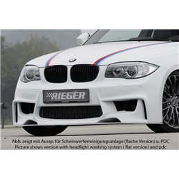 Paragolpes Rieger BMW 1-series E82, E88 (182 / 1C) 10.07- coupe, cabrio 1-series E87 (187 / 1K2/1K4) 09.04-08.11 4-puertas, seda