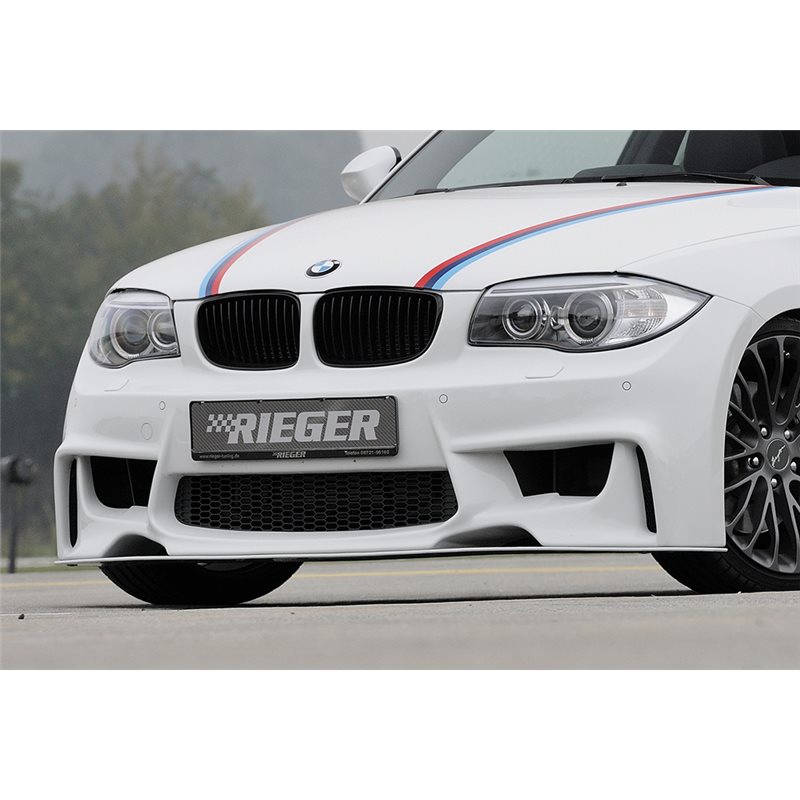 Paragolpes Rieger BMW 1-series E82, E88 (182 / 1C) 10.07- coupe, cabrio 1-series E87 (187 / 1K2/1K4) 09.04-08.11 4-puertas, seda