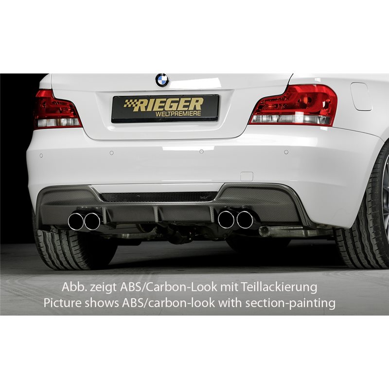 Añadido trasero Rieger BMW 1-series E82, E88 (182 / 1C) 10.07- coupe, cabrio