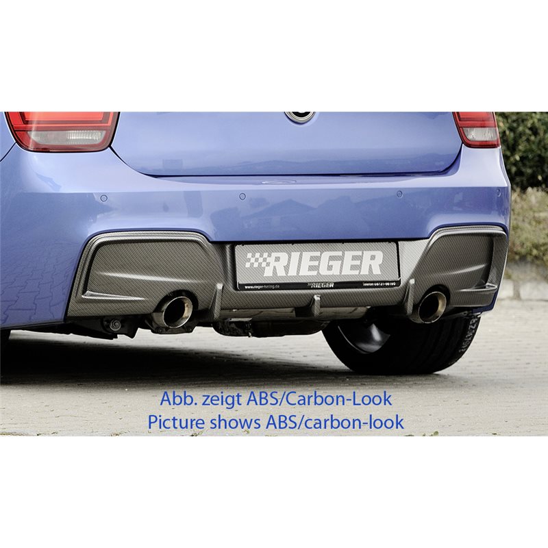 Añadido trasero Rieger BMW 1-series F20 (1K4) 09.11-03.2015 (antes facelift) sedan / 4-puertas 1-series F21 (1K2) 09.12-03.2015 