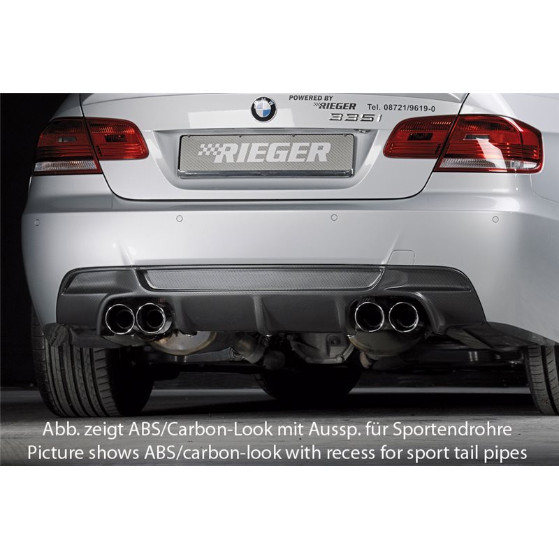 Añadido trasero Rieger BMW 3-series E92 09.06-02.10 (antes facelift), 03.10- (ex facelift) LCI coupe 3-series E93 03.07-02.10 (a