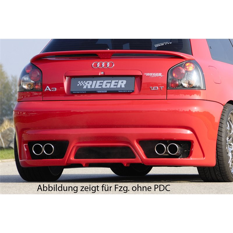 Añadido trasero Rieger Audi A3 (8L) 3-puertas, 5-puertas