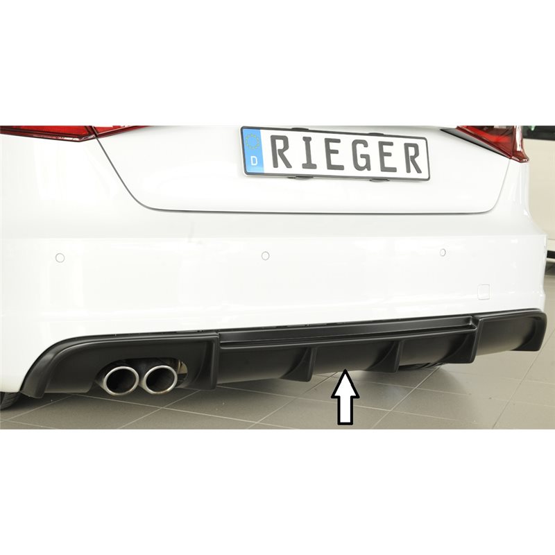 Añadido trasero Rieger Audi A3 (8V) 07.12-08.16 (antes facelift) 3-puertas (hatchback 8V1), 5-puertas (sportback 8VA)