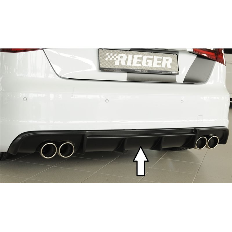 Añadido trasero Rieger Audi A3 (8V) 07.12-08.16 (antes facelift) 3-puertas (hatchback 8V1), 5-puertas (sportback 8VA)