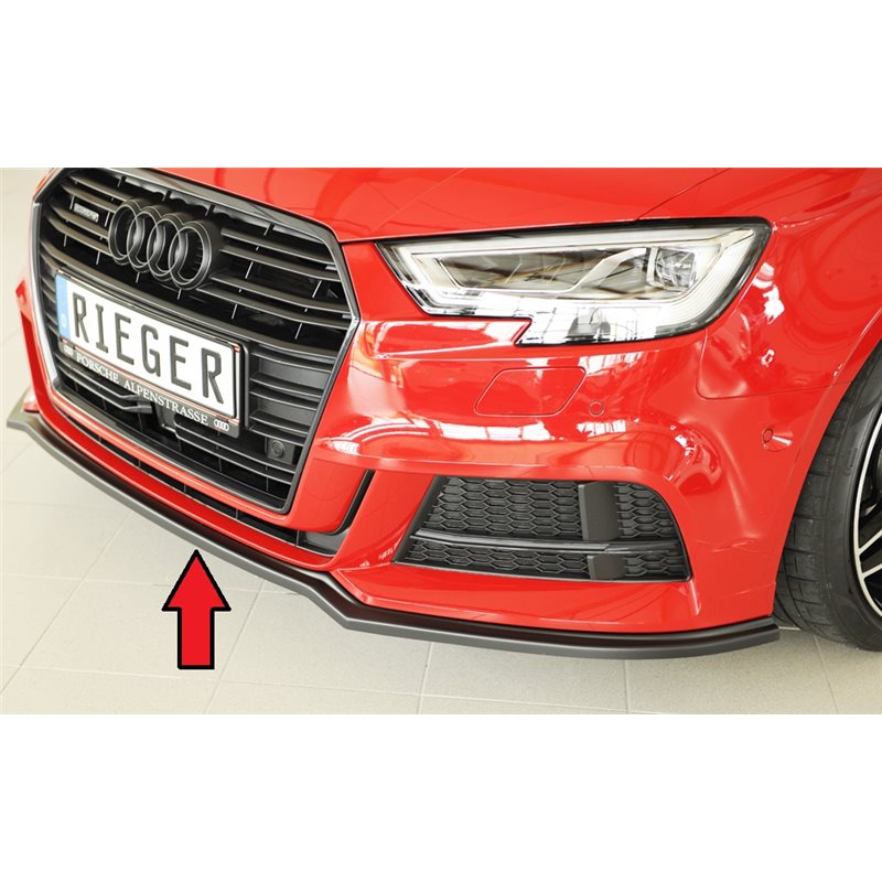 Añadido Rieger Audi A3 (8V) 09.16- (ex facelift) 5-puertas (sedan 8VS), 3-puertas (cabrio 8V7) A3 S3 (8V) 09.16- (ex facelift) 3