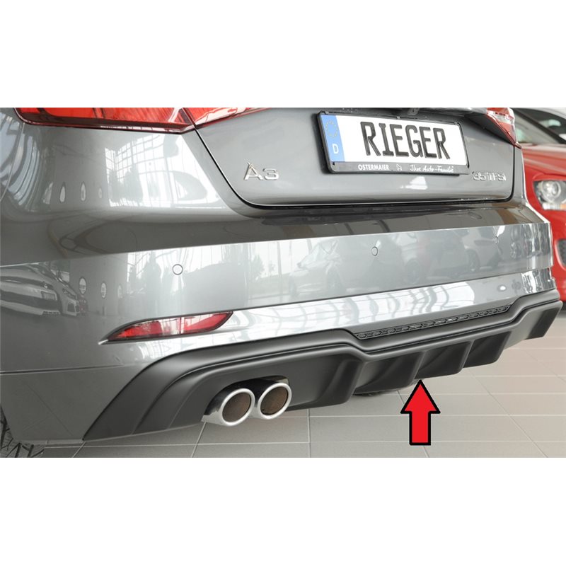 Añadido trasero Rieger Audi A3 (8V) 09.16- (ex facelift) 3-puertas (hatchback 8V1), 5-puertas (sportback 8VA)