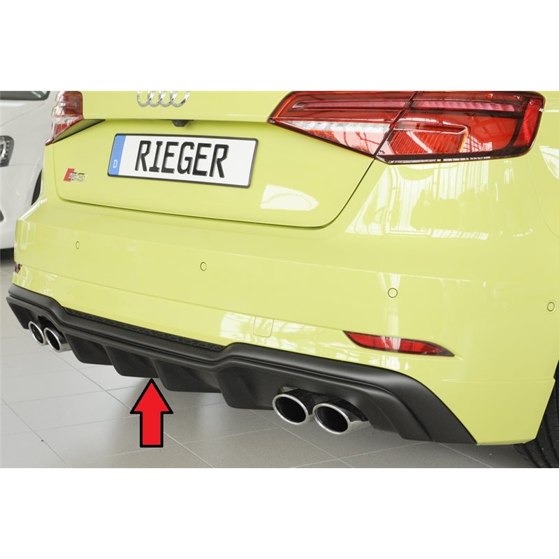 Añadido trasero Rieger Audi A3 S3 (8V) 09.16- (ex facelift) 3-puertas (hatchback 8V1), 5-puertas (sportback 8VA)