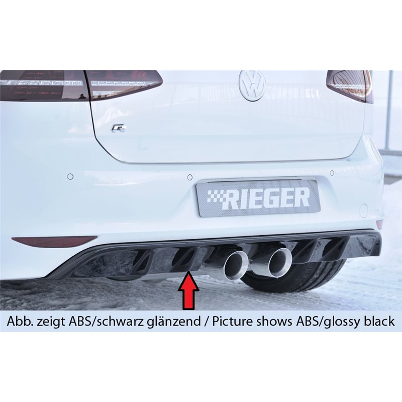 Añadido trasero Rieger VW Golf 7 R 12.13-12.16 (antes facelift) 3-puertas, 5-puertas