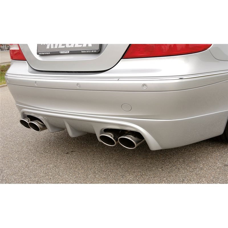Añadido trasero Rieger Mercedes CLK (W209) 00.02-06.04 (antes facelift / antes model 2005), 07.04- (ex facelift / ex model 2005)