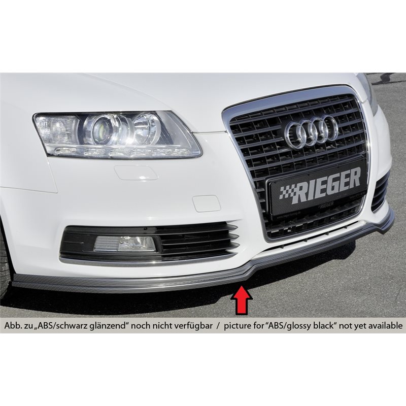 Añadido delantero Rieger Audi A6 (4F) 10.08-08.11 (ex facelift) sedan, avant
