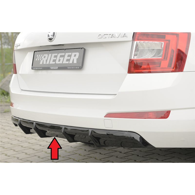 Añadido trasero Rieger Skoda Octavia (5E) 02.13-01.17 (antes facelift), 02.17-03.20 (ex facelift) station wagon, sedan