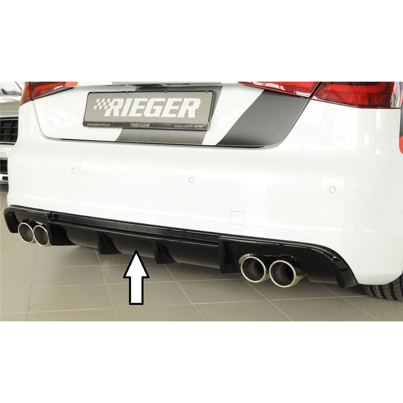 Añadido trasero Rieger Audi A3 (8V) 07.12-08.16 (antes facelift) 3-puertas (hatchback 8V1), 5-puertas (sportback 8VA)