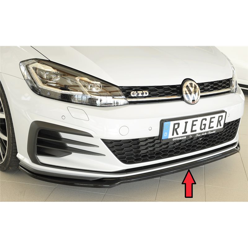 Añadido delantero Rieger VW Golf 7 GTI 02.17- (ex facelift) 3-puertas, 5-puertas Golf 7 GTD 02.17- (ex facelift) 3-puertas, 5-pu