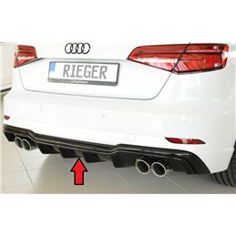 Añadido trasero Rieger Audi A3 (8V) 09.16- (ex facelift) 3-puertas (hatchback 8V1), 5-puertas (sportback 8VA)
