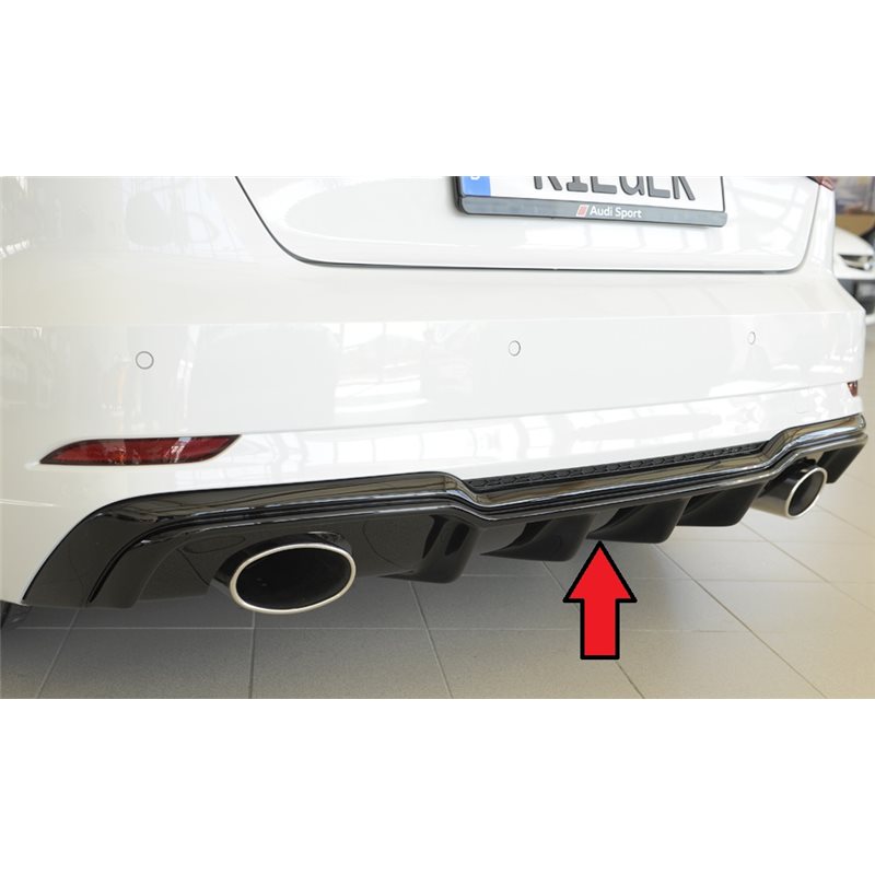 Añadido trasero Rieger Audi A3 (8V) 09.16- (ex facelift) 3-puertas (hatchback 8V1), 5-puertas (sportback 8VA) A3 S3 (8V) 09.16- 