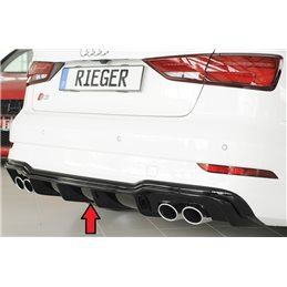 Añadido trasero Rieger Audi A3 S3 (8V) 09.16- (ex facelift) 3-puertas (cabrio 8V7), 5-puertas (sedan 8VS)