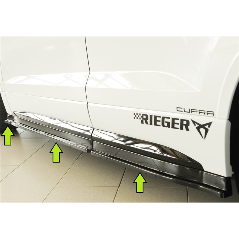 Faldon lateral Rieger Seat Ateca Cupra (5FP) 09.18-07.20 (antes facelift), 08.20- (ex facelift) Ateca FR (5FP) 05.17-07.20 (ante