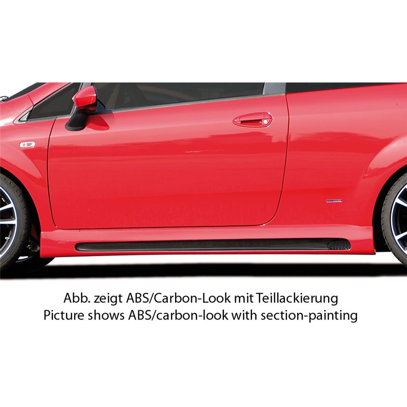 Faldon lateral Rieger Fiat Grande Punto (199) 10.05- 3-puertas, 5-door