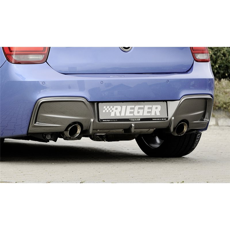 Añadido trasero Rieger BMW 1-series F20 (1K4) 09.11-03.2015 (antes facelift) sedan / 4-puertas 1-series F21 (1K2) 09.12-03.2015 
