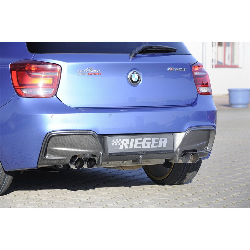 Añadido trasero Rieger BMW 1-series F20 (1K4) 09.11-03.2015 (antes facelift) sedan / 4-puertas 1-series F21 (1K2) 09.12-03.2015 