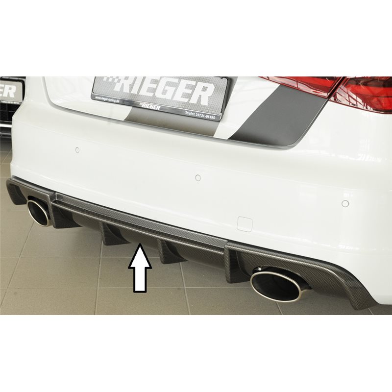 Añadido trasero Rieger Audi A3 (8V) 07.12-08.16 (antes facelift) 3-puertas (hatchback 8V1), 5-puertas (sportback 8VA) A3 S3 (8V)