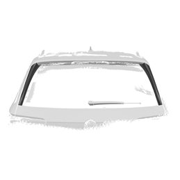 Añadido Aleron Vw Tiguan 2 (typ Ad1) Sportback 2017- plastico abs